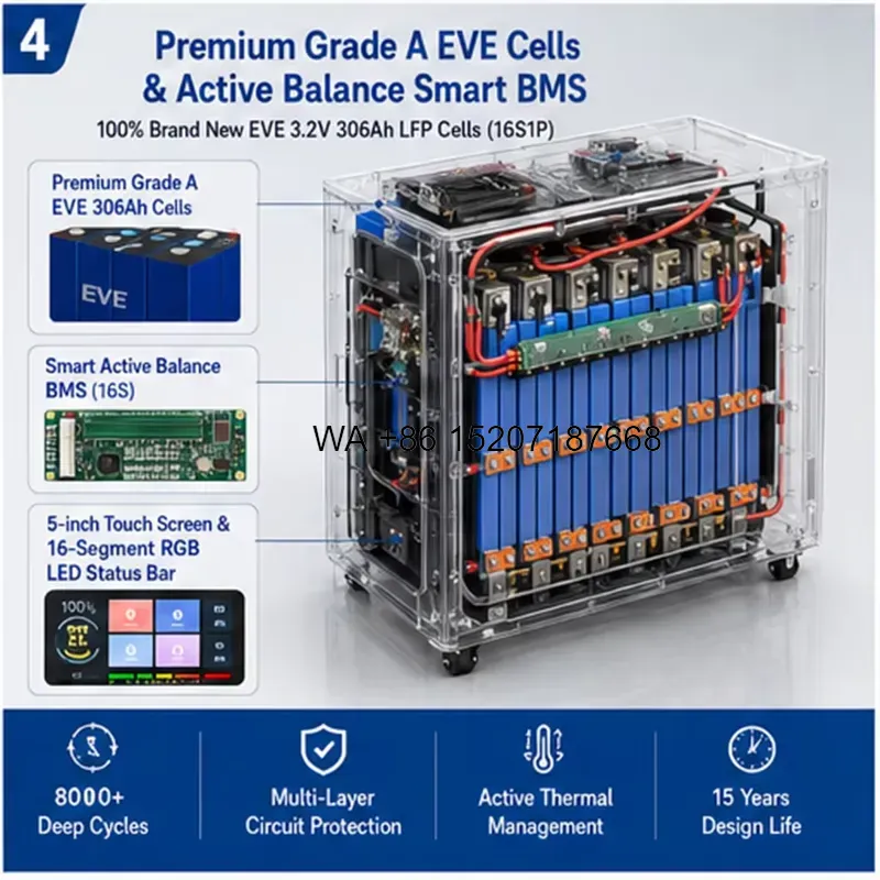 Lifepo4 Battery 51.2V 280Ah - Wmwmnu for EU Stock Power Wall