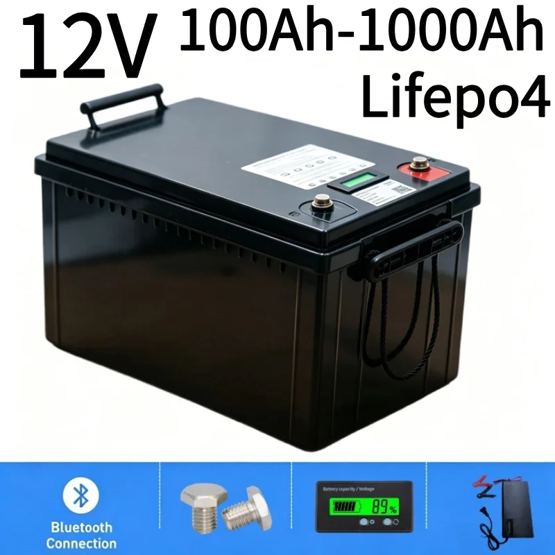 12V 100Ah Lifepo4 Bluetooth Bms - 12V LiFePO4 Battery 100Ah-1000Ah lithium battery,