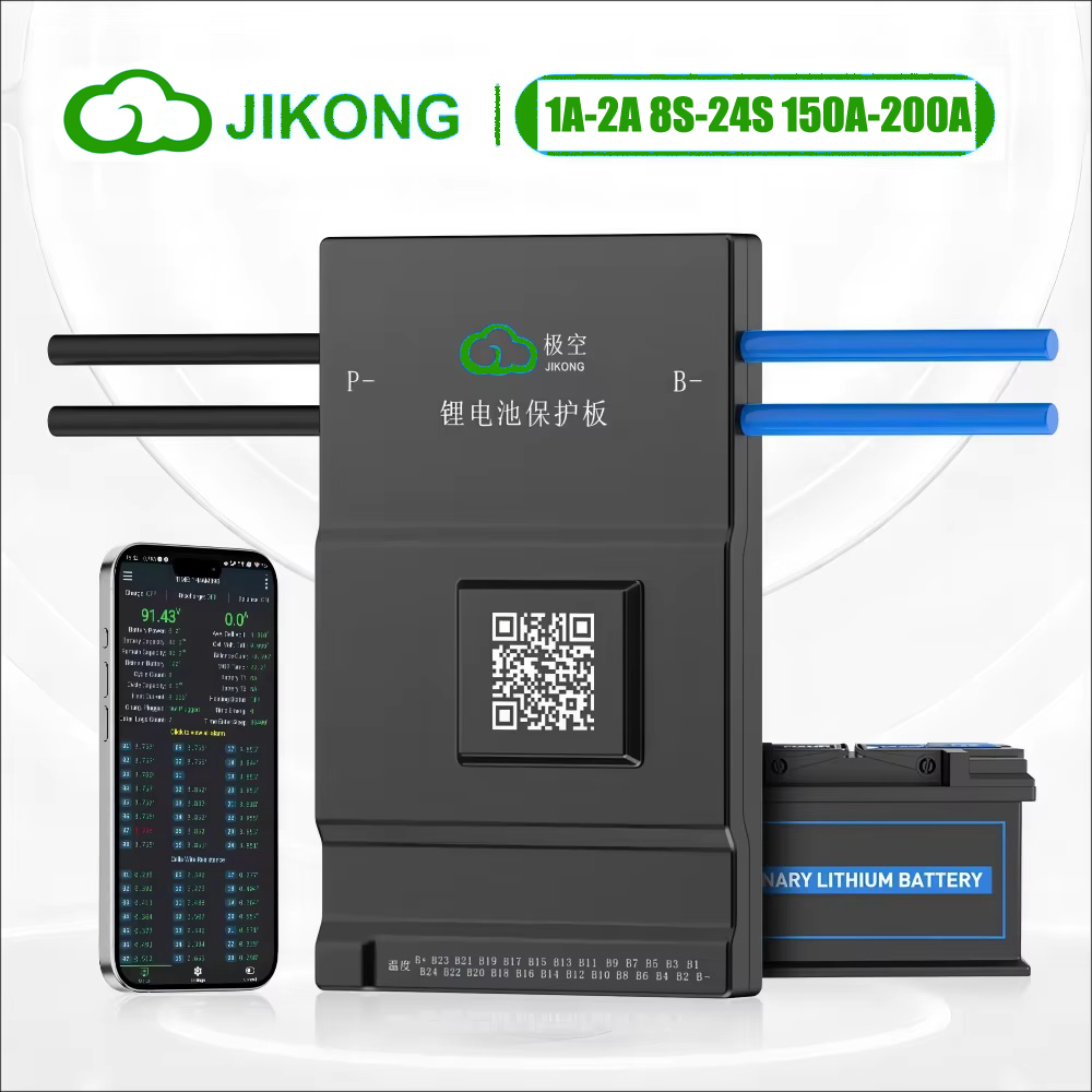 Smart Bms 16S 48V 200A Bluetooth - JK BMS Active Balance 150A 200A