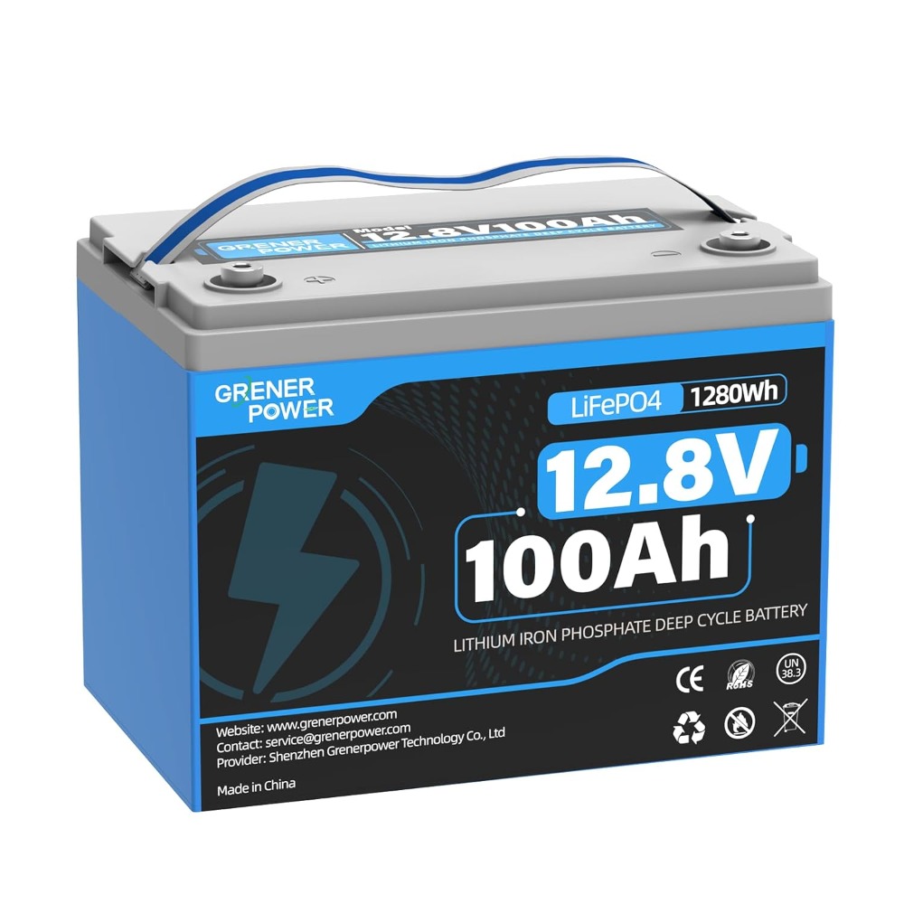 Lifepo4 Battery 12V 100Ah - 12V 100Ah LiFePO4 Battery, 15000 Cycles,