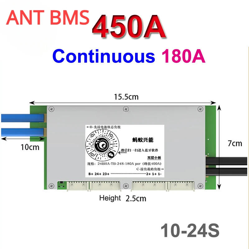 Smart Bms 16S 48V 200A Bluetooth - Ant Smart BMS Bluetooth Balance Protection