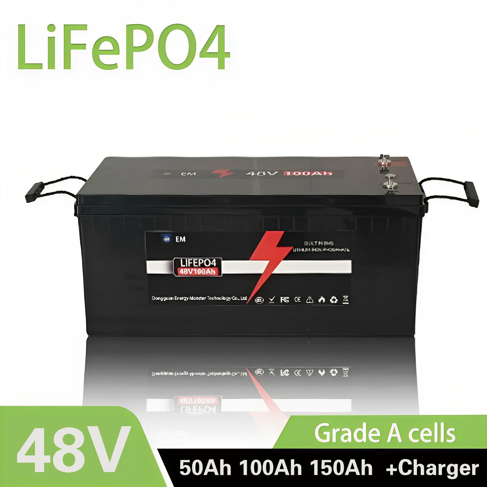 Lifepo4 48V 50Ah Golf Cart - 48v 50Ah 100AH 150Ah lifepo4 battery