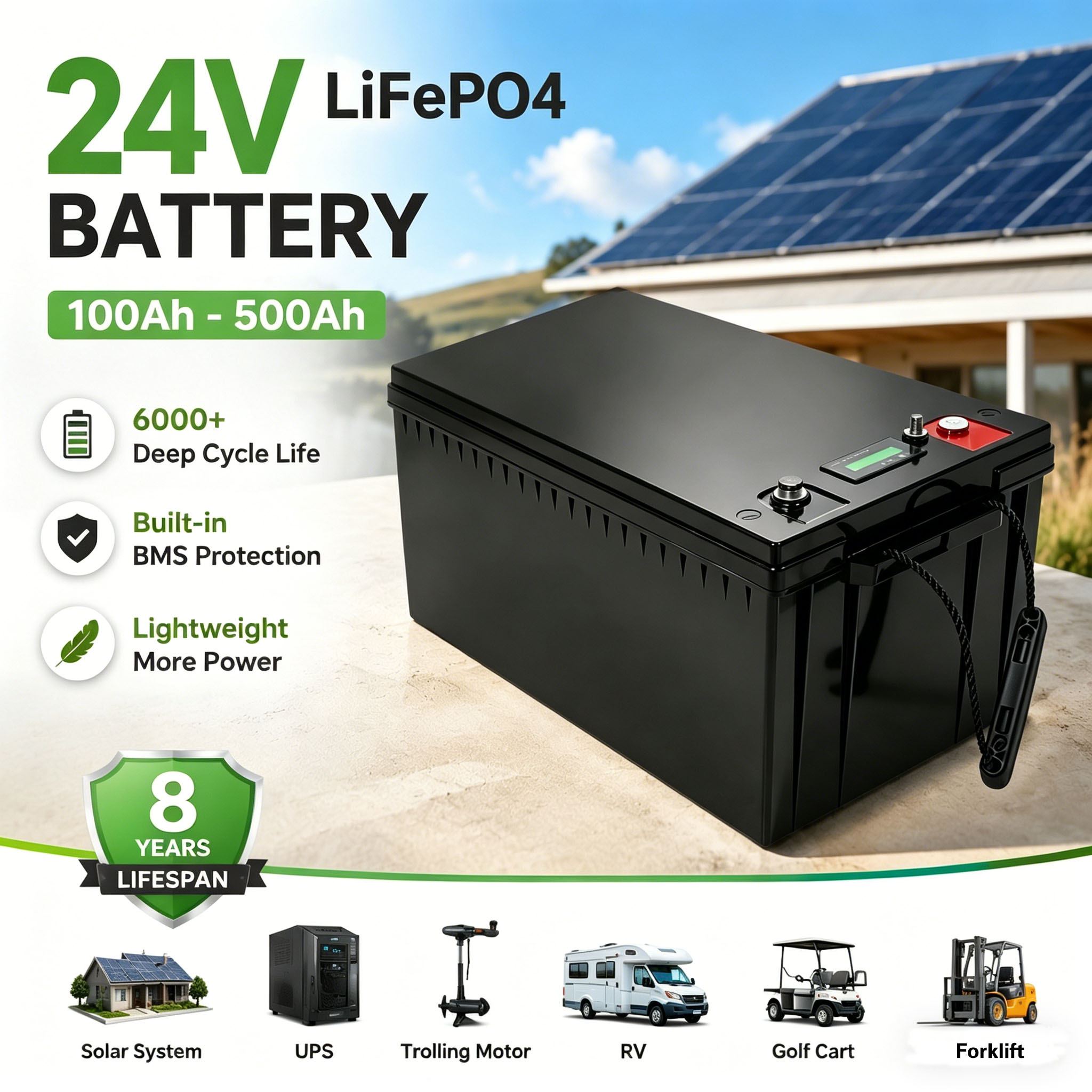 EM 24V 200ah Lifepo4 Battery 1 - Lifepo4 Battery 24V 100Ah Trolling Motor ulasan dan harga