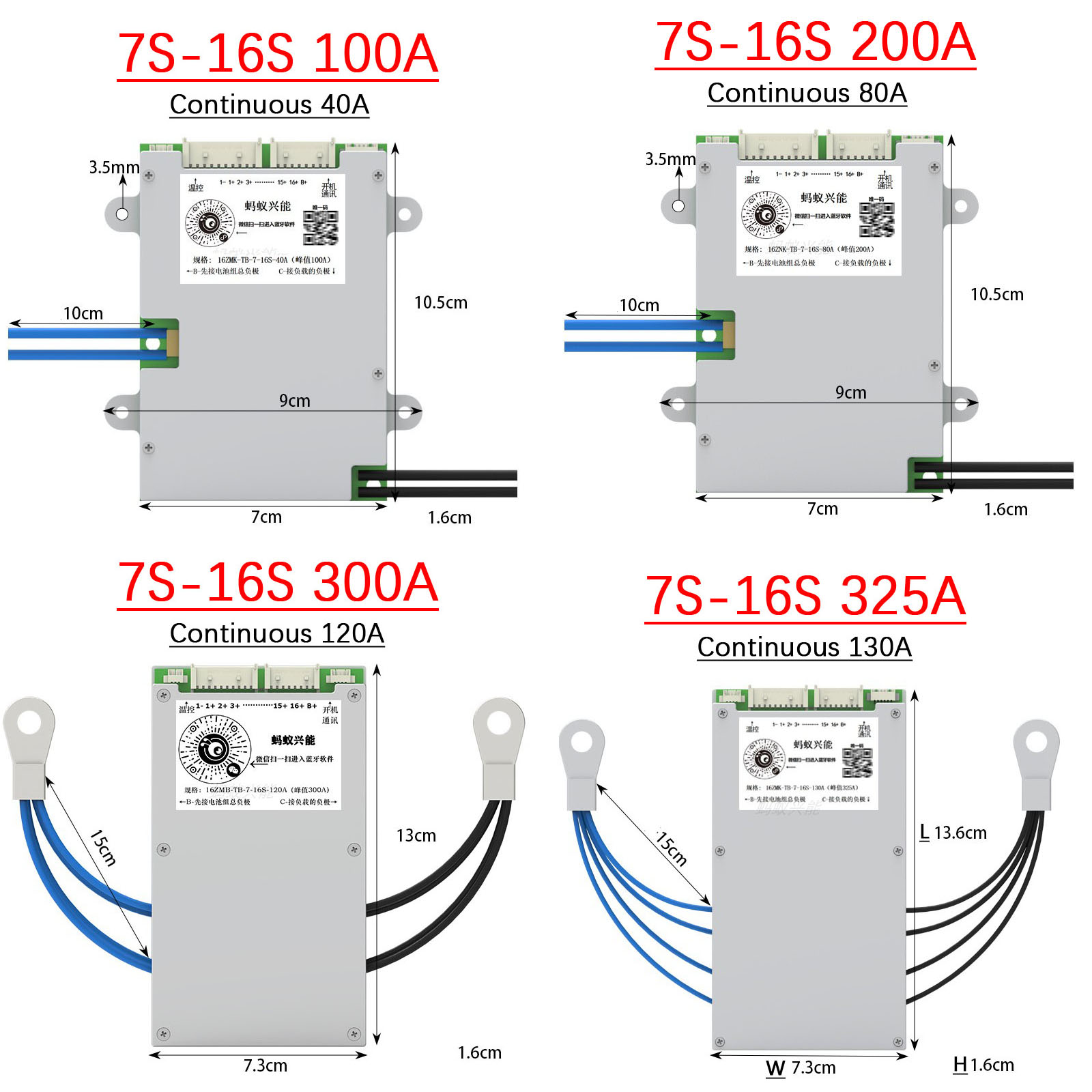 Smart Bluetooth 7S - 16S 100A  - Smart Bms 16S 48V 200A Bluetooth ulasan dan harga