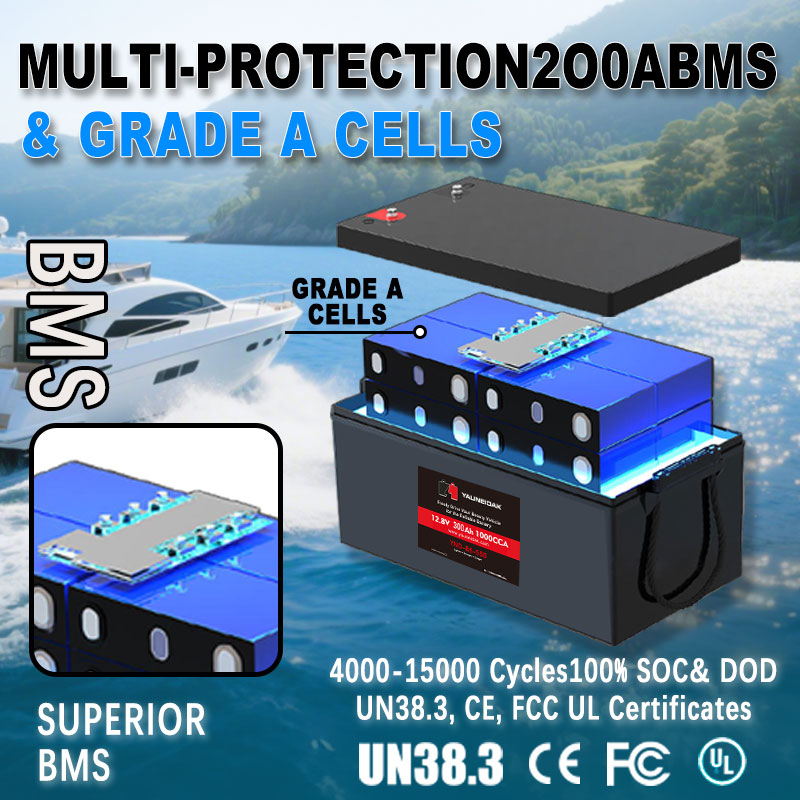 Rechargeable 12V 100Ah 200Ah 3 - Lifepo4 12V 300Ah Deep Cycle ulasan dan harga