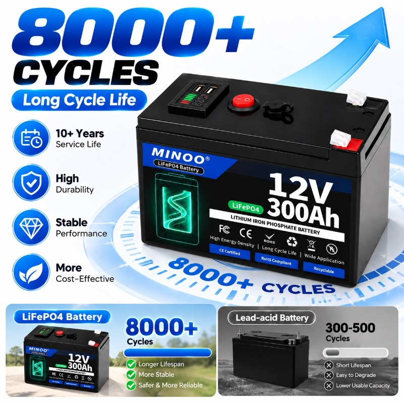 12V 300Ah LiFePO4 Battery 8000 - Lifepo4 12V 300Ah Deep Cycle ulasan dan harga