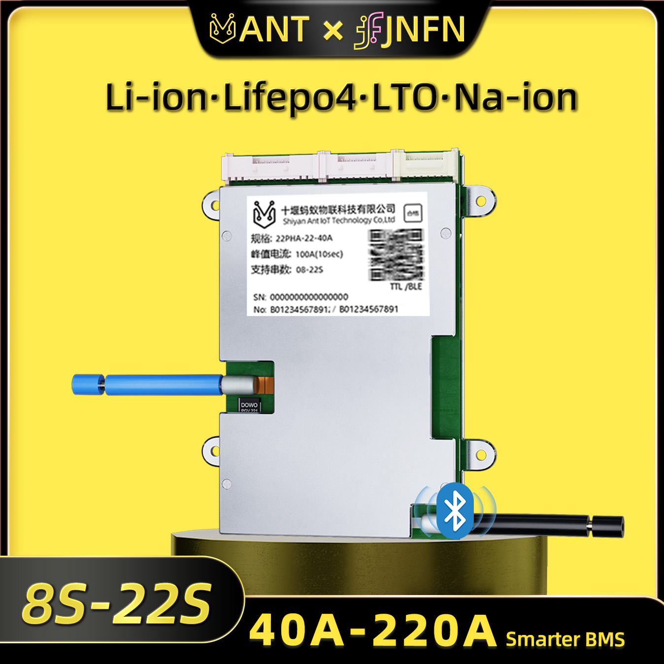 ANT 8S-22S BMS 8S 24V LiFePO4  - Smart Bms 16S 48V 200A Bluetooth ulasan dan harga