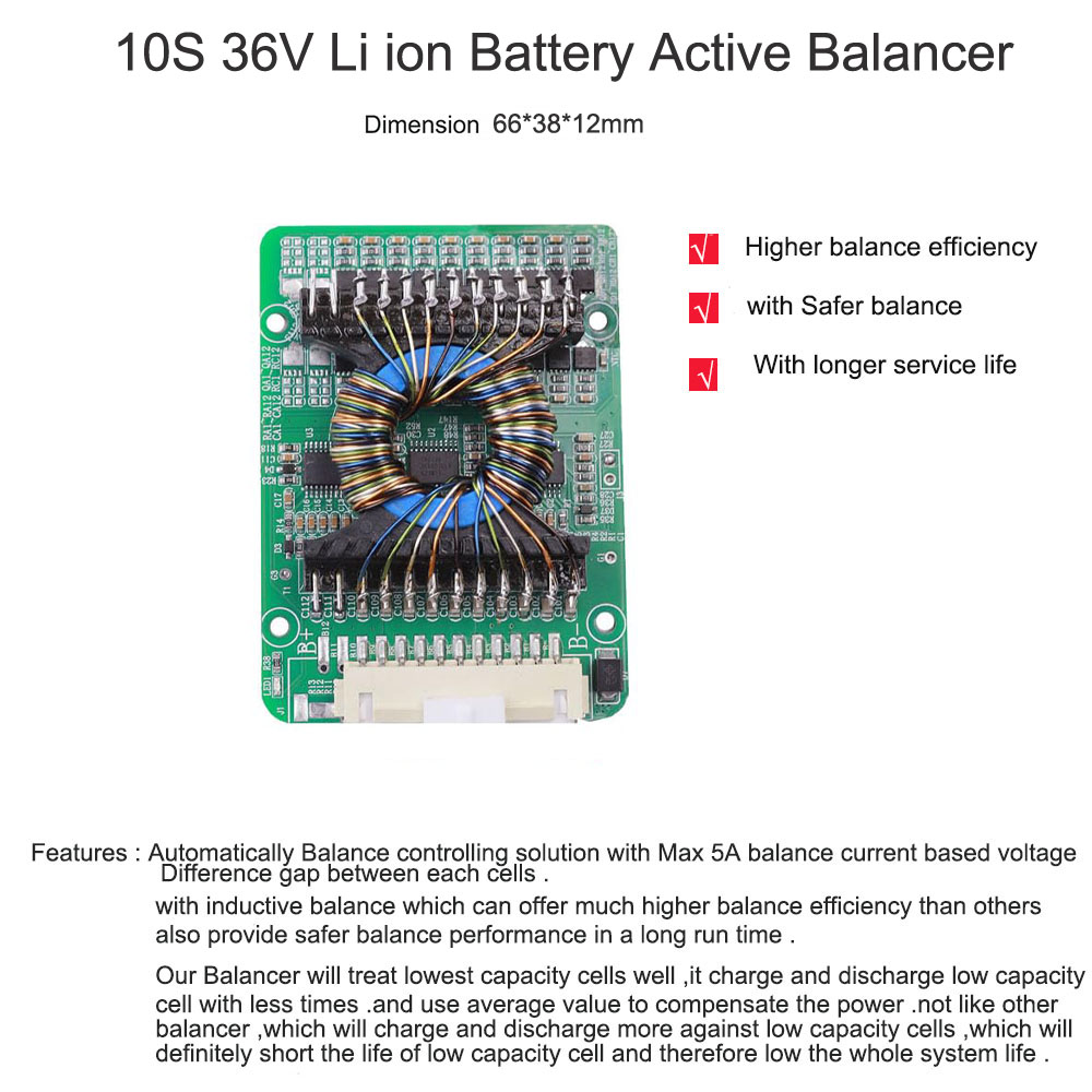 12V 36V 48V 60V 72V lifepo4 or - Battery Balancer 4S 12V Active Equalizer ulasan dan harga