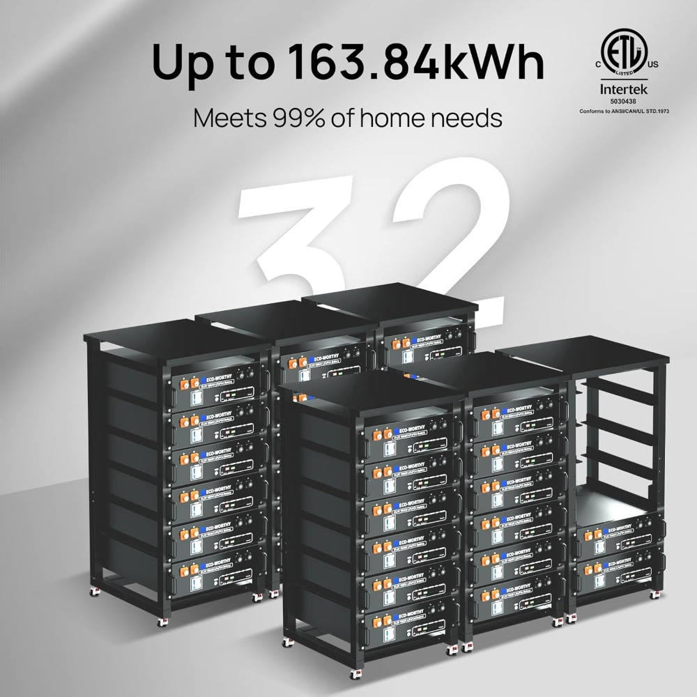 Certified | 5120Wh Server Rack - Lifepo4 48V 100Ah Server Rack ulasan dan harga
