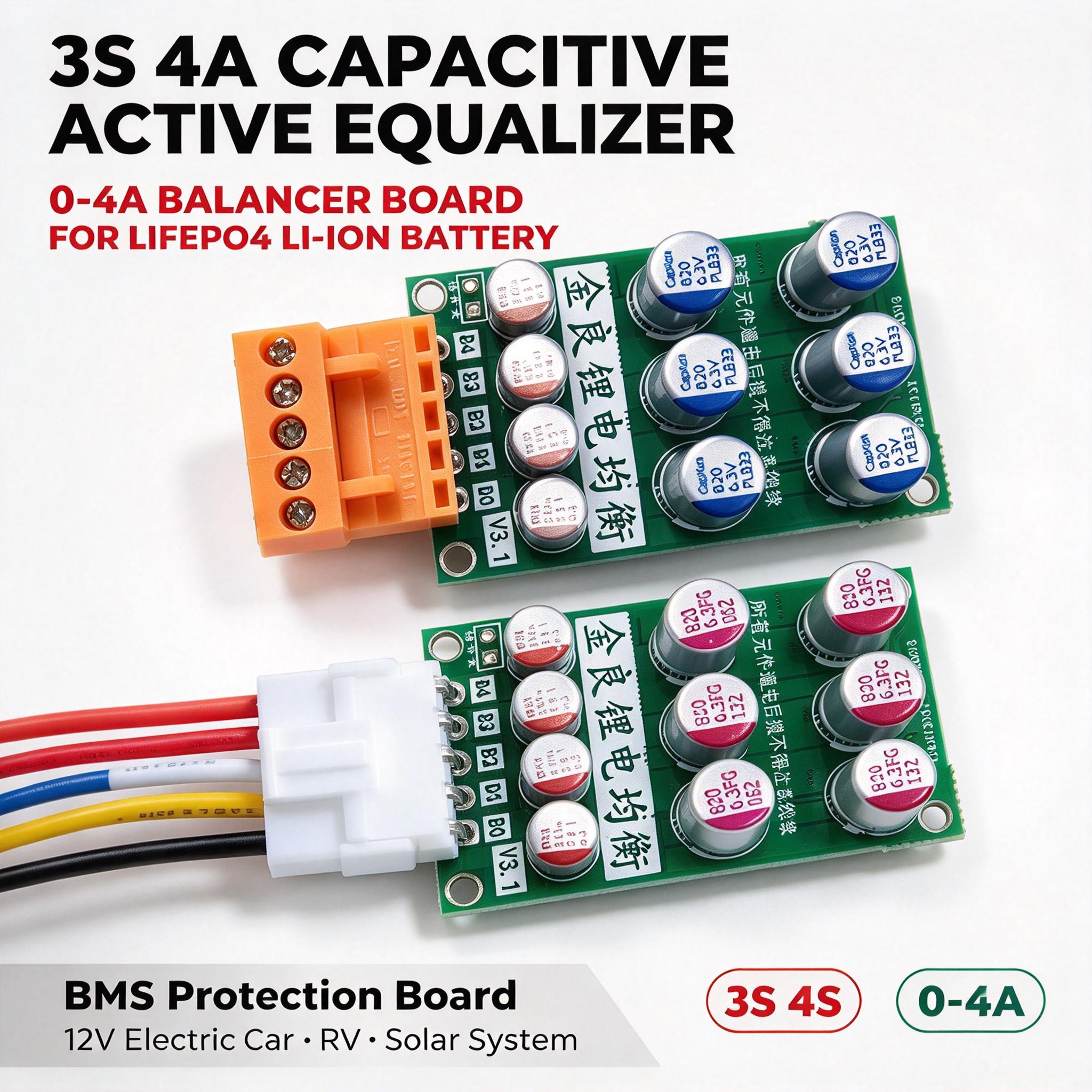 DYKB 3S 4S 0-4A Capacitive Act - Battery Balancer 4S 12V Active Equalizer ulasan dan harga