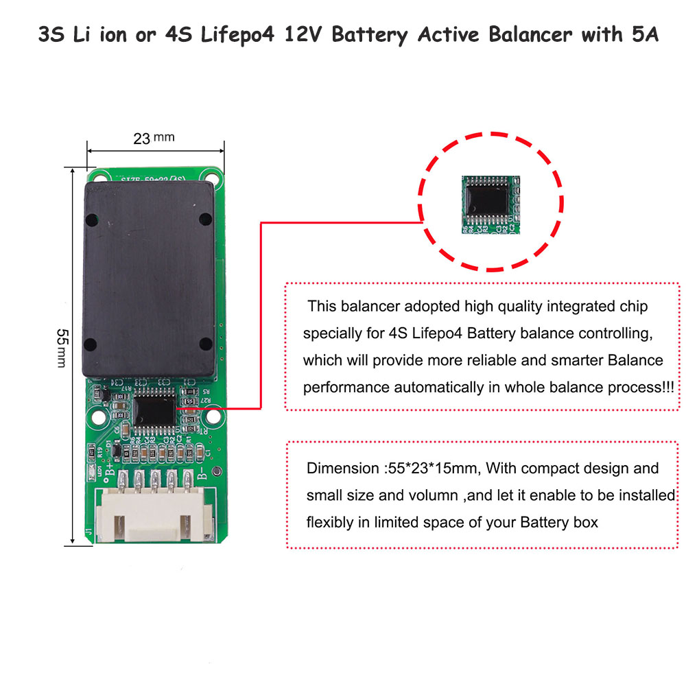 Battery active battery Balance - Battery Balancer 4S 12V Active Equalizer ulasan dan harga