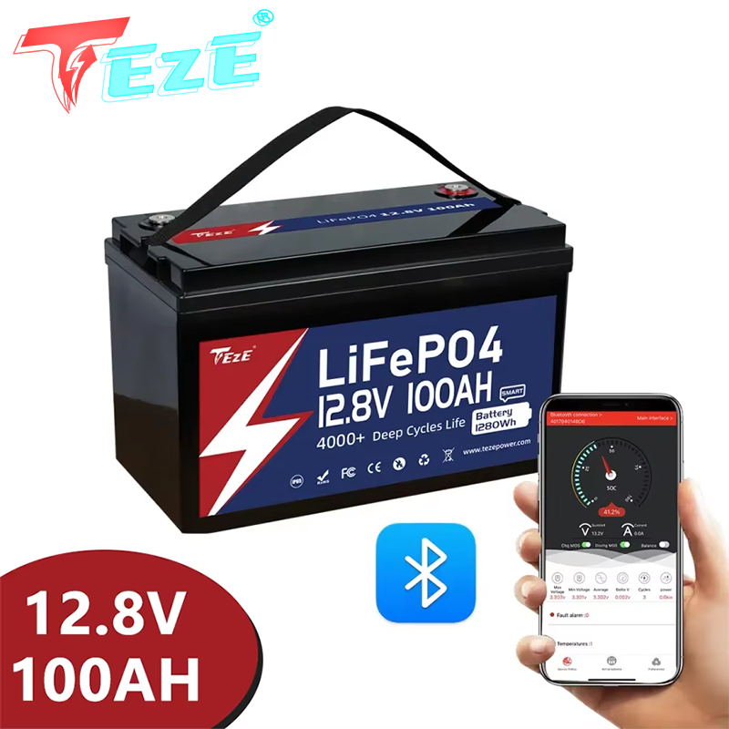 8000 Cycle 12V 24V Lifepo4 Bat - 12V 100Ah Lifepo4 Bluetooth Bms ulasan dan harga