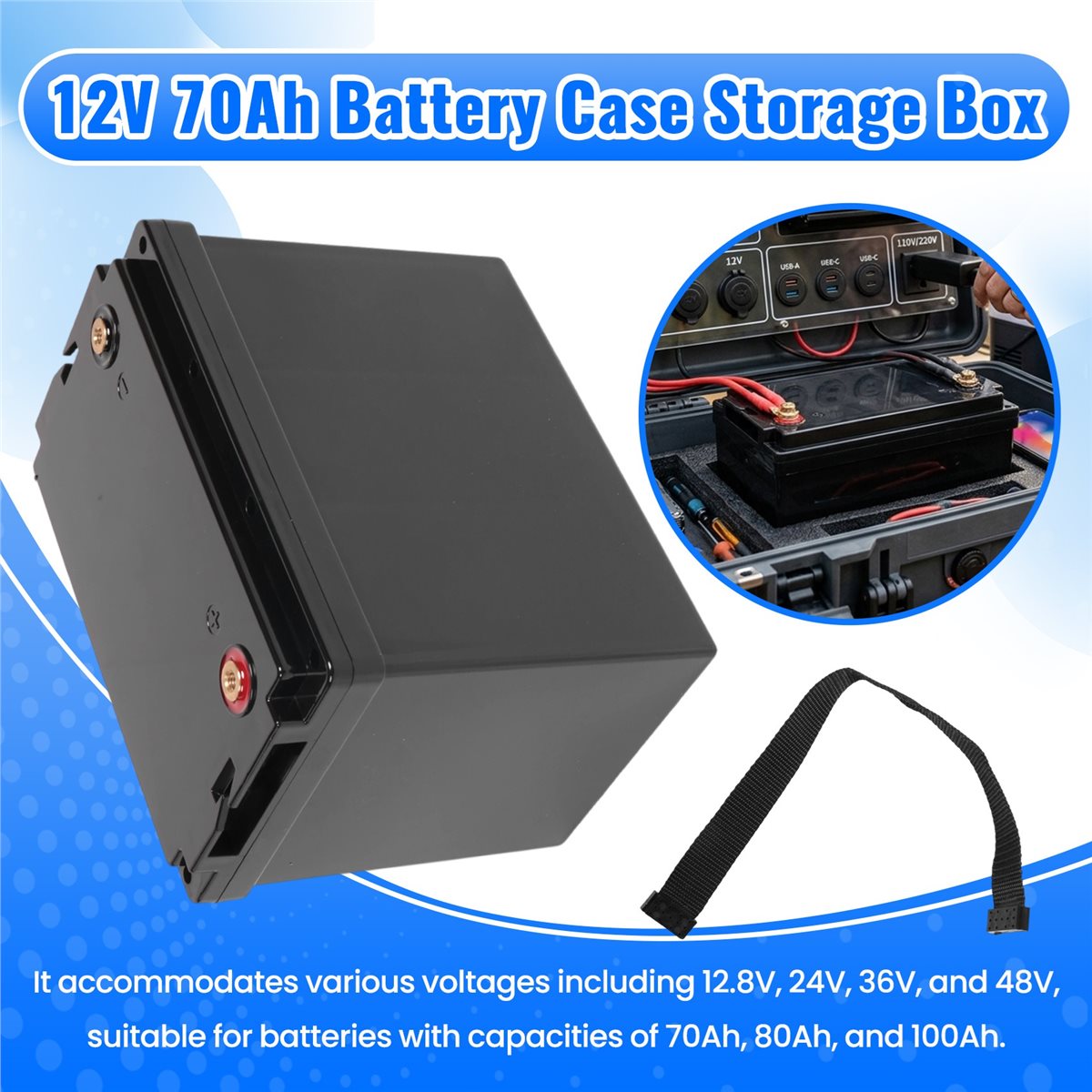 useful 12V70Ah Storage Box 12V - Lifepo4 Battery Box Diy 12V 100Ah ulasan dan harga