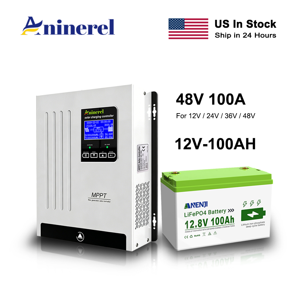 Aninerel 100A Solar Charge Con - Lifepo4 Battery 36V 100Ah ulasan dan harga