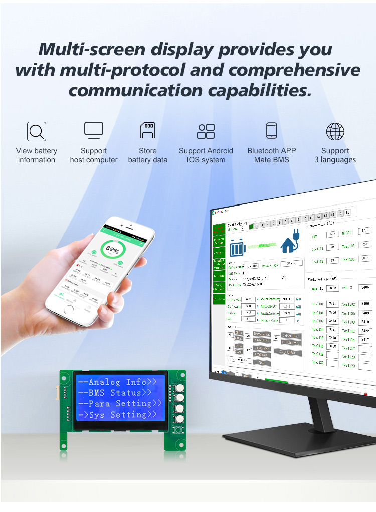 16S 48V 200A LiFePO4 BMS – Sma - Smart Bms 16S 48V 200A Bluetooth ulasan dan harga