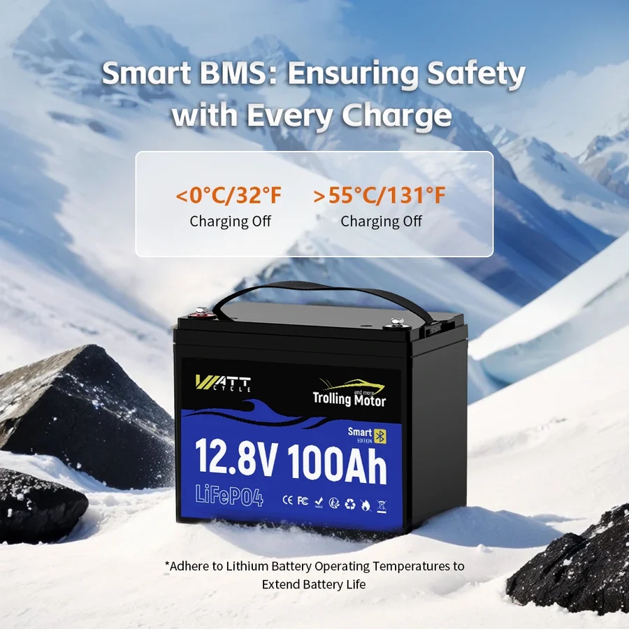 Wattcycle 12.8V 100Ah 120A BMS - 12V 100Ah Lifepo4 Bluetooth Bms ulasan dan harga