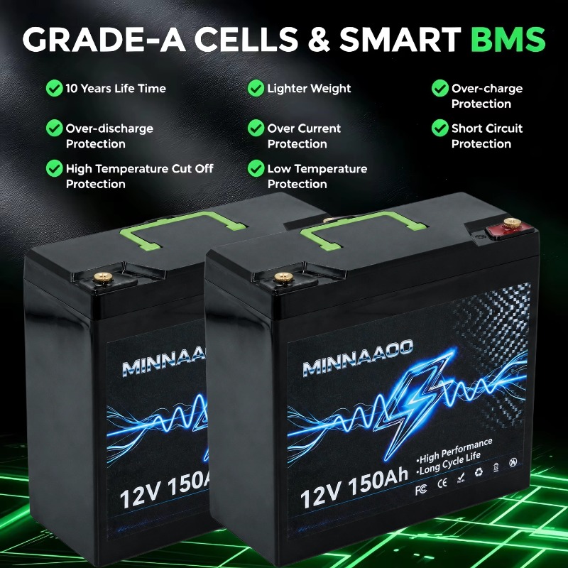 12V 150000mAh LiFePO4 Solar Ba - Lifepo4 12V 300Ah Deep Cycle ulasan dan harga
