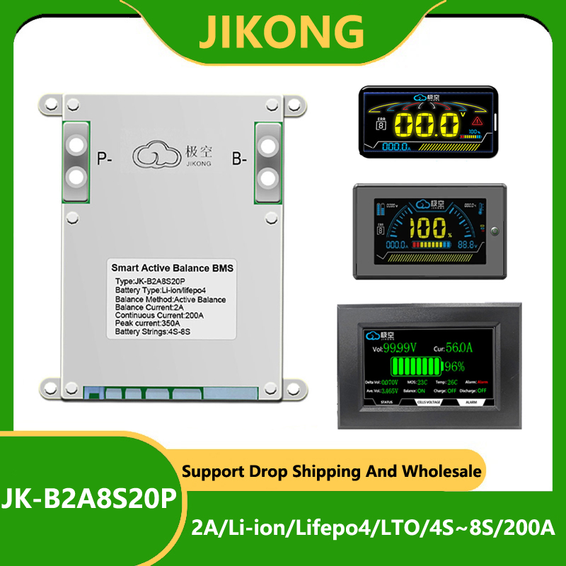 JK BMS 200A JK-B2A8S20P JKBMS  - Lifepo4 Battery 24V 200Ah ulasan dan harga