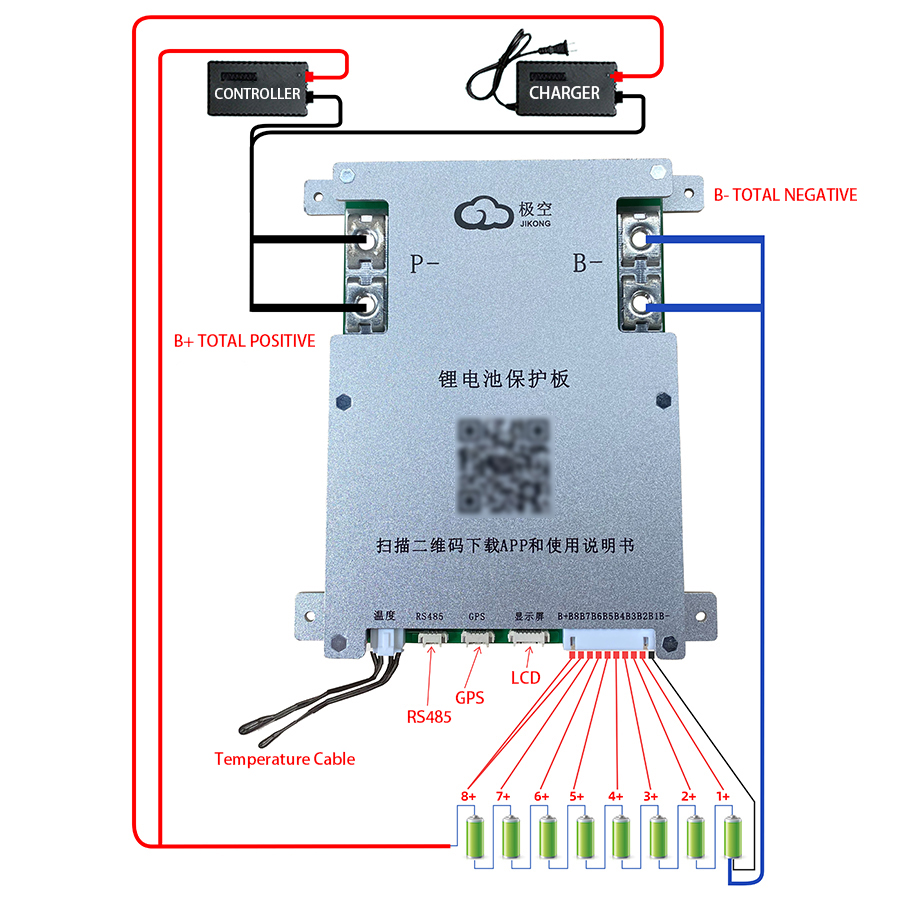 JK BMS 200A JK-B2A8S20P JKBMS  - Lifepo4 Battery 24V 200Ah ulasan dan harga