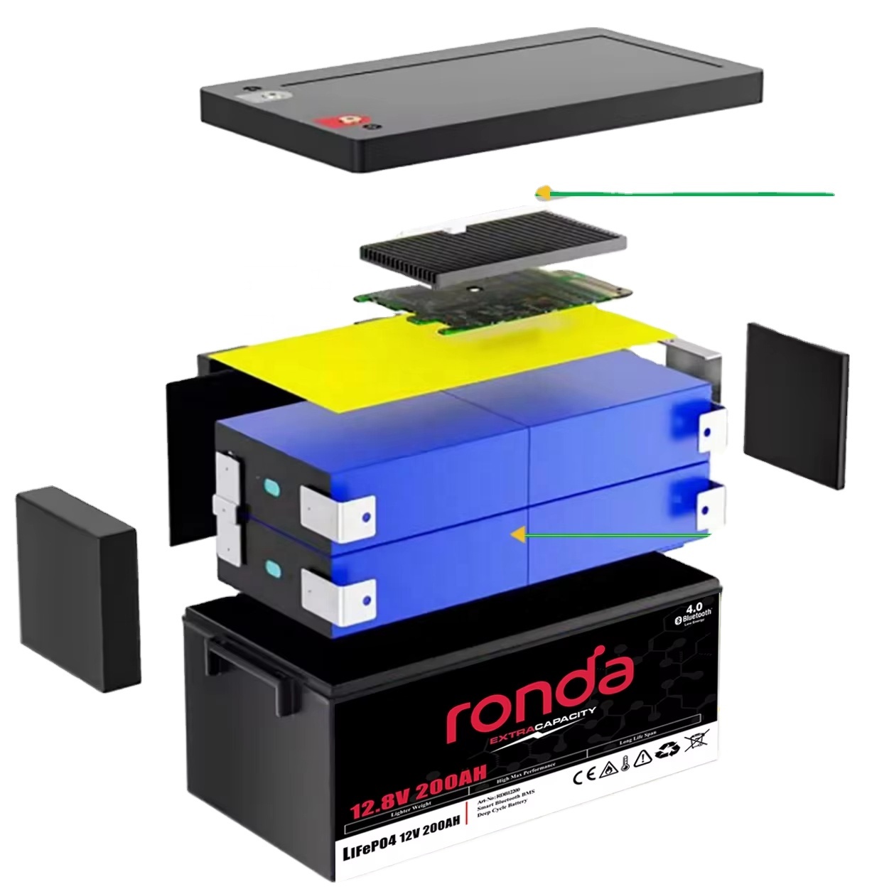 CE 24V 25.6V Ronda Large Capac - Lifepo4 Battery 24V 200Ah ulasan dan harga