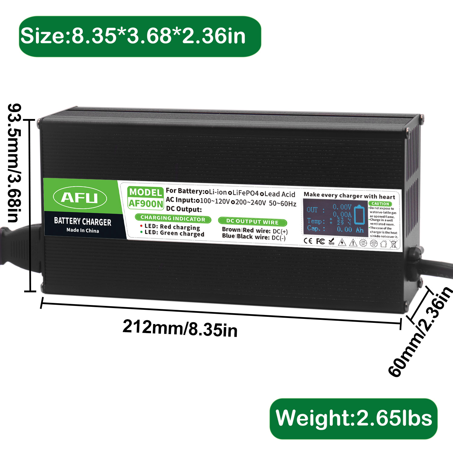 58.4V 15A LiFePO4 Battery Char - Lifepo4 Charger 48V 20A ulasan dan harga