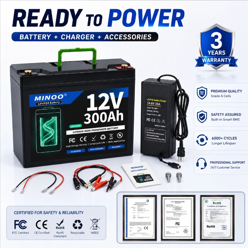 12V 300Ah Lithium LiFePO4 Batt - Lifepo4 12V 300Ah Deep Cycle ulasan dan harga