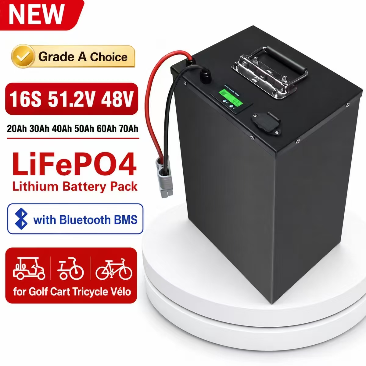 16S 51.2V 48V 20Ah 30Ah 40Ah 5 - Lifepo4 48V 50Ah Golf Cart ulasan dan harga