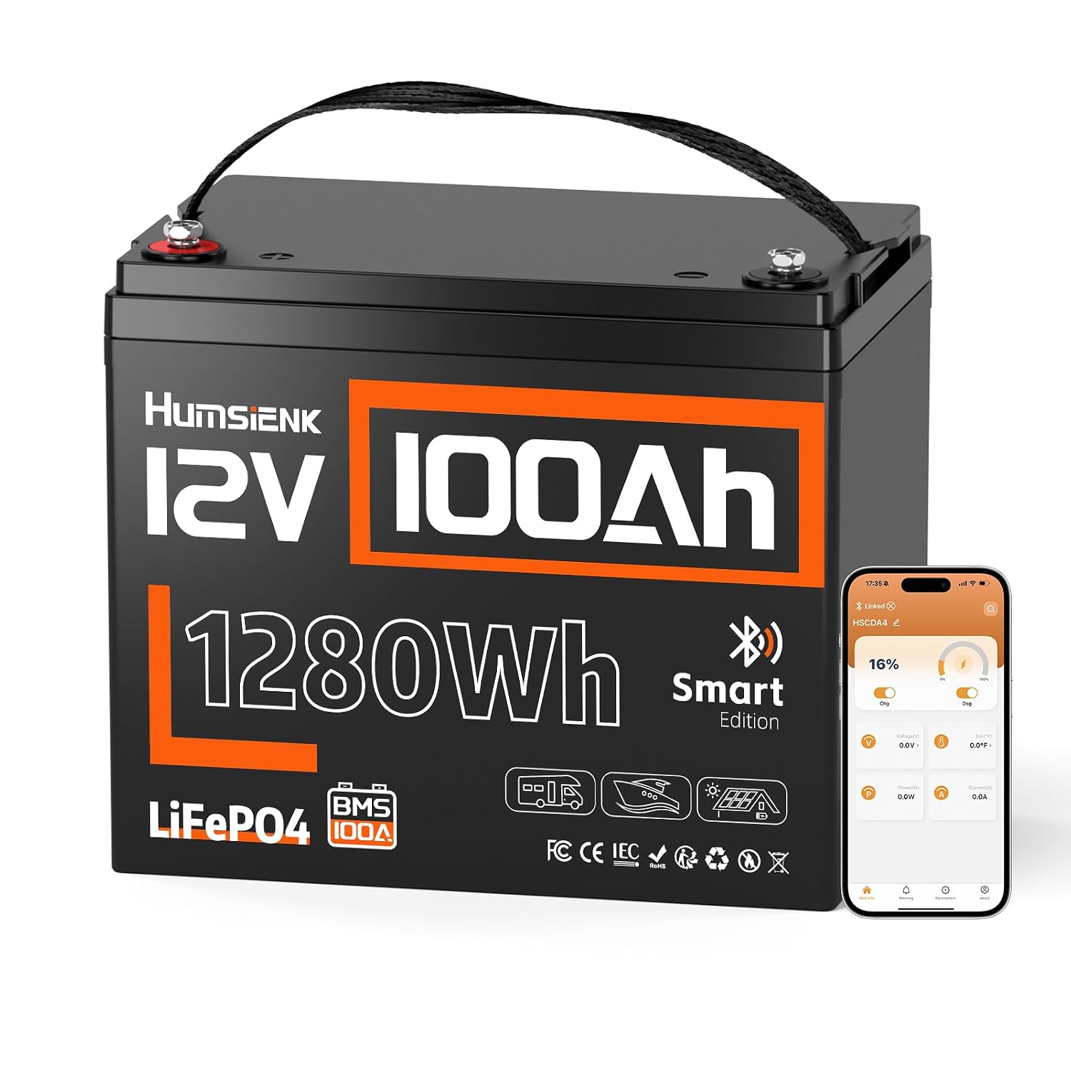 12V 100Ah LiFePO4 Lithium Batt - 12V 100Ah Lifepo4 Bluetooth Bms ulasan dan harga