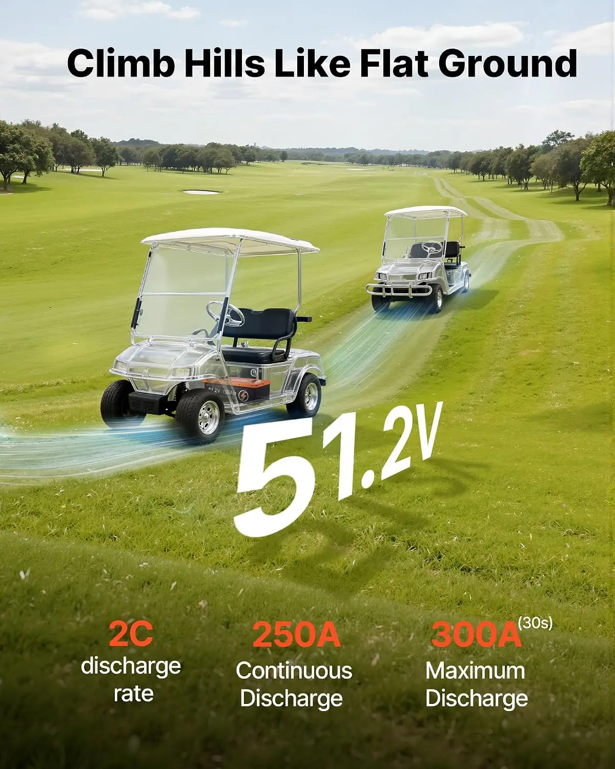 48V (51.2V) 150AH Lithium Golf - Lifepo4 Charger 48V 20A ulasan dan harga