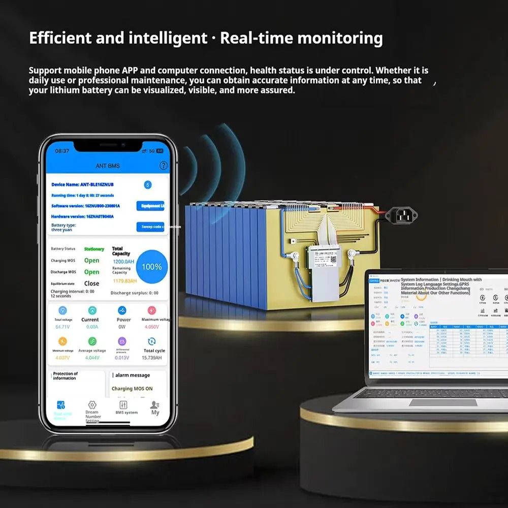 ANT smart BMS 7S-16S continuou - Smart Bms 16S 48V 200A Bluetooth ulasan dan harga